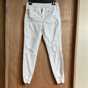 Kancan jeans White Distressed Jeans 27